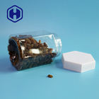 Hexagonal 23oz 680ml Leak Proof Plastic Jar With Screw Lids