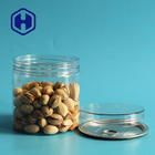 Transparent Airtight Plastic Cans Peanuts Wide Mouth Pet Round Ring Pull Eoe With Screw Cap